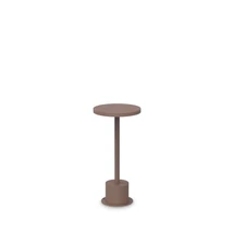Ideallux TOFFEE PT D160 H025 COFFEE kültéri állólámpa fém, kávé, LED, 11W, 800lm, 3000K, IP65 - 347813