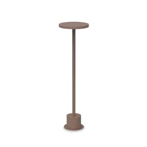 Ideallux TOFFEE PT D160 H050 COFFEE kültéri állólámpa fém, kávé, LED, 11W, 1200lm, 3000K, IP65 - 347844