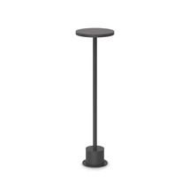 Ideallux TOFFEE PT D160 H050 NERO kültéri állólámpa fém, fekete, LED, 11W, 1200lm, 3000K, IP65 - 347851