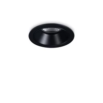 Ideallux GAME TRIM ROUND 05W 3000K BK BK beépíthető lámpa fém, fekete, LED, 5.5W, 650lm, 3000K - 349060
