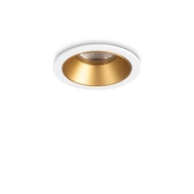 Ideallux GAME TRIM ROUND 05W 3000K WH GD beépíthető lámpa fém, fehér, arany, LED, 5.5W, 650lm, 3000K - 349084