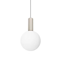 IdealLux ODEON függeszték fém, üveg, fehér, LED, 8W, 3000k, 1250Lm - 349206