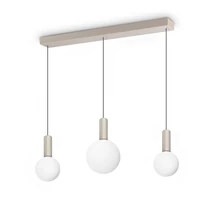 IdealLux ODEON függeszték fém, üveg, fehér, LED, 20W, 3000k, 3200Lm - 349213