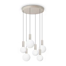 IdealLux ODEON függeszték fém, üveg, fehér, LED, 39W, 3000k, 5500Lm - 349237