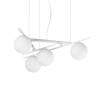 IdealLux ATLAS függeszték fém, üveg, fehér, G9 - 352046