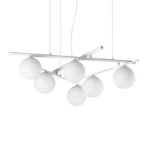 IdealLux ATLAS függeszték fém, üveg, fehér, G9 - 352053
