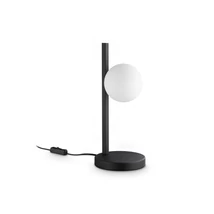 IdealLux BINOMIO asztali lámpa fém, műanyag, fekete, fehér, G9 - 353302