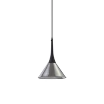 IdealLux COCKTAIL függeszték fém, üveg, fekete, füstszín, LED, 7W, 3000K, 670Lm - 353630