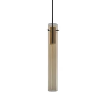 IdealLux FLAM SP AMBRA függeszték fém, üveg, borostyán, LED, 10W, 3000K, 900Lm - 353869