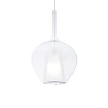 IdealLux KALIQUE függeszték fém, üveg, króm, áttetsző, E27 - 359571