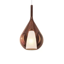 IdealLux KALIQUE függeszték fém, üveg, króm, vörösréz, E27 - 359779