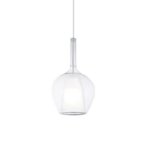 IdealLux KALIQUE függeszték fém, üveg, króm, áttetsző, E27 - 359939