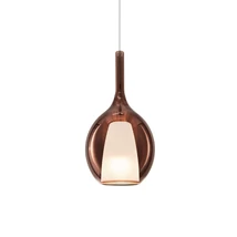 IdealLux KALIQUE függeszték fém, üveg, króm, vörösréz, E27 - 360027