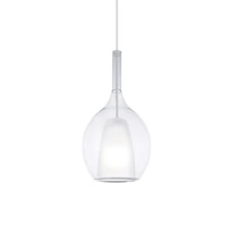 IdealLux KALIQUE függeszték fém, üveg, króm, áttetsző, E27 - 360034