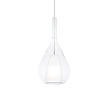 IdealLux KALIQUE függeszték fém, üveg, króm, áttetsző, E27 - 360072