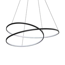 IdealLux OZ függeszték fém, akril, fekete, fehér, LED, 75W, 3000K, 8300Lm - 364896