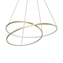 IdealLux OZ függeszték fém, akril, sárgaréz, fehér, LED, 75W, 3000K, 8300Lm - 364926