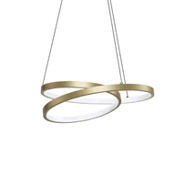 IdealLux OZ függeszték fém, akril, sárgaréz, fehér, LED, 38W, 3000K, 4350Lm - 364971