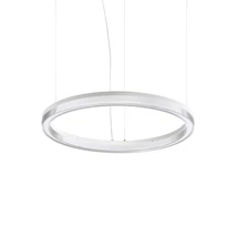 IdealLux CROWN függeszték fém, akril, fehér, áttetsző, LED, 31W, 3000K, 3050Lm - 364988