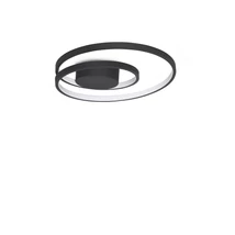 IdealLux OZ mennyezet lámpa fém, akril, fekete, fehér, LED, 38W, 3000K, 4350Lm - 365039