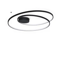 IdealLux OZ mennyezet lámpa fém, akril, fekete, fehér, LED, 52W, 3000K, 6100Lm - 365053