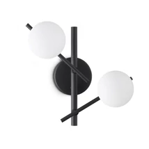 IdealLux ATLAS fali lámpa fém, üveg, fekete, fehér, G9 - 365077
