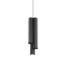 IdealLux DORICA függeszték fém, akril, fekete, fehér, LED, 27W, 3000K, 2750Lm - 366487