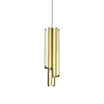 IdealLux DORICA függeszték fém, akril, sárgaréz, fehér, LED, 27W, 3000K, 2750Lm - 366494