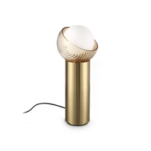 IdealLux BLOOM asztali lámpa fém, üveg, sárgaréz, borostyán, fehér, G9 - 366524