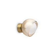 IdealLux BLOOM fali lámpa fém, üveg, sárgaréz, borostyán, fehér, G9 - 366531