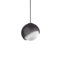 IdealLux BLOOM függeszték fém, üveg, fekete, fehér, G9 - 366678