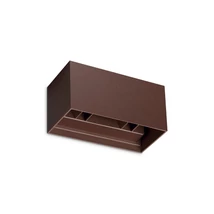 IdealLux ATOM fali lámpa fém, üveg, barna, LED, 25W, 4000K, 2400Lm, IP54 - 366876