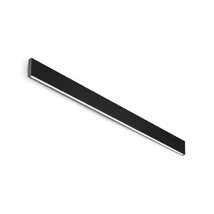 IdealLux STEEL fali lámpa fém, akril, fekete, LED, 29W, 3000K, 3550Lm - 367576
