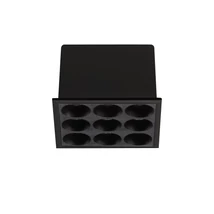 IdealLux LIKA beépíthető lámpa fém, műanyag, fekete, LED, 10W, 3000K, 1050Lm - 369518