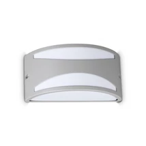 IdealLux REX kültéri fali lámpa fém, műanyag, szürke, fehér, E27, IP44 - 370972