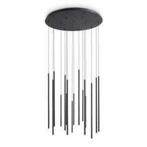 IdealLux LOOK függeszték fém, fekete, LED, 31W, 3000K, 3100Lm - 371146