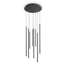 IdealLux LOOK függeszték fém, fekete, LED, 16W, 3000K, 1550Lm - 371177