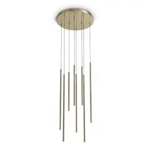 IdealLux LOOK függeszték fém, sárgaréz, LED, 16W, 3000K, 1550Lm - 371184