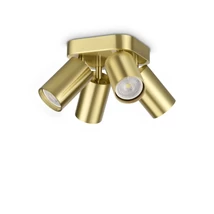 IdealLux DYNAMITE mennyezet lámpa fém, sárgaréz, GU10 - 371306