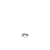 IdealLux MAPA függeszték fém, üveg, króm, fehér, LED, 1,5W, 3000K, 120Lm - 372693