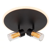 Lucide EVERINA mennyezet lámpa fém, üveg, fekete, áttetsző, LED, 5W+10W, 200lm+415lm, 2200K-6500K - 00131/30/30