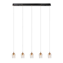 Lucide BERLIANE függeszték fém, üveg, arany, áttetsző, LED, 4W, 200lm, 2700K - 00430/20/60