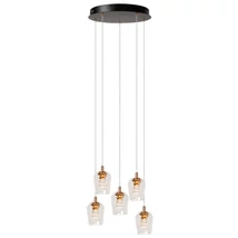 Lucide BERLIANE függeszték fém, üveg, arany, áttetsző, LED, 4W, 200lm, 2700K - 00430/21/60