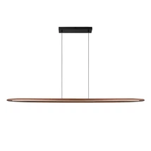 Lucide LANGHOLT függeszték fém, fa, fekete, barna, LED, 28W, 3300lm, 2200K-4000K - 01402/28/72