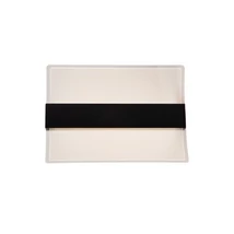 Lucide ALINE fali lámpa fém,fekete,akril,áttetsző,LED,3000K,12W,860Lm,IP44 - 04214/12/30