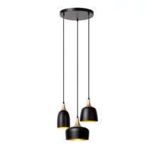 Lucide CHAYANNE függeszték fém,fekete,arany,E14 - 05446/13/30