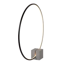 Lucide CIRKELIS asztali lámpa beton,fém,fekete,szürke,LED,3000K,24W,985Lm - 05555/24/30