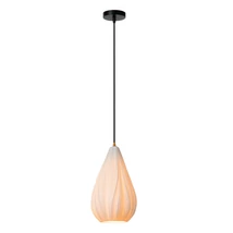 Lucide CINZIA függeszték fém, porcelán, fekete, fehér, E27, 40W - 13452/01/31