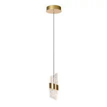 Lucide KLIGANDE függeszték fém, akrill, arany, áttetsző, LED, 2700K, 9W, 700lm - 13496/07/02