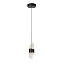 Lucide KLIGANDE függeszték fém, akrill, fekete, áttetsző, LED, 2700K, 9W, 700lm - 13496/07/30